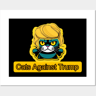 Cats Against Trump Posters and Art